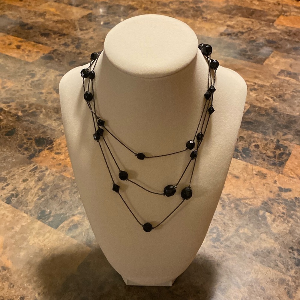 ❣️Black Beaded Necklace